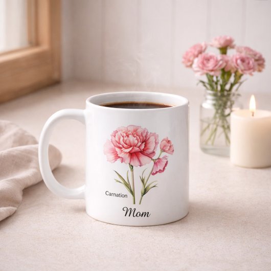 Mom January Birth Flower Koffiemok