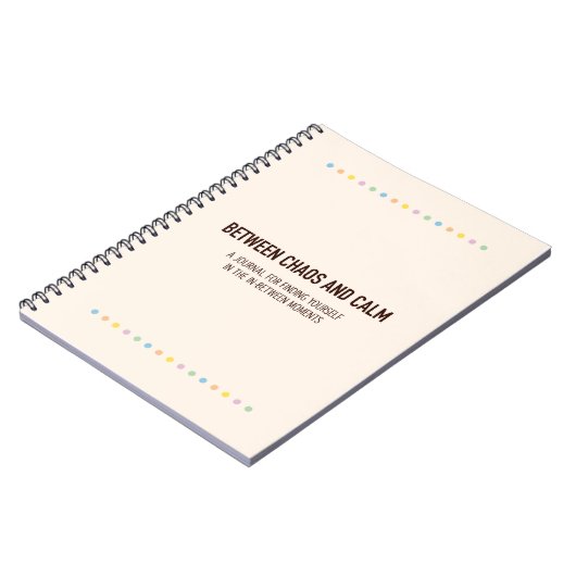 Mom Journal Chaos en rustig Moederdag cadeau Notitieboek (Linkerzijde)