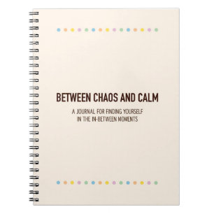 Mom Journal Chaos en rustig Moederdag cadeau Notitieboek