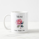 Mom June Birth Flower with Kids Names Koffiemok (Links)