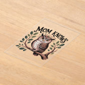 Mom Knows Acryl Uitnodigingen (Laagn)