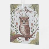 Mom Knows Glas Ornament (Voorkant links)