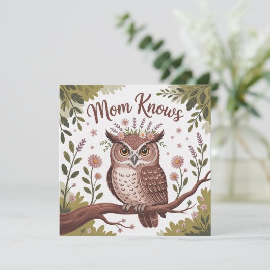 Mom Knows Kaart (Staand voorkant)