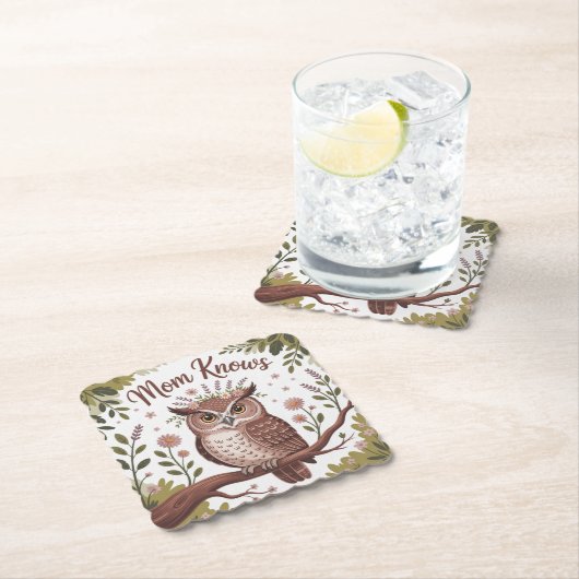 Mom Knows Kartonnen Onderzetters (Insitu)