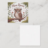 Mom Knows Vierkante Visitekaartje (Voorkant / Achterkant)