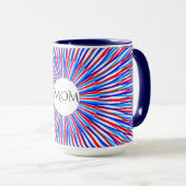 "MOM" koffie of thee TWEE TONED mok. Mok (Voorkant rechts)