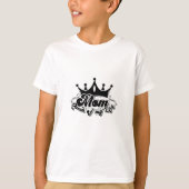 MOM Koningin van mijn leven Boys white T-Shirt (Voorkant)