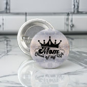 MOM Koningin van mijn leven Elegant Glitter Button