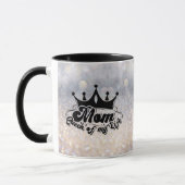 MOM Koningin van mijn leven Elegant Glitter Mok (Links)