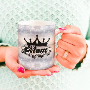 MOM Koningin van mijn leven Elegant Glitter Mok
