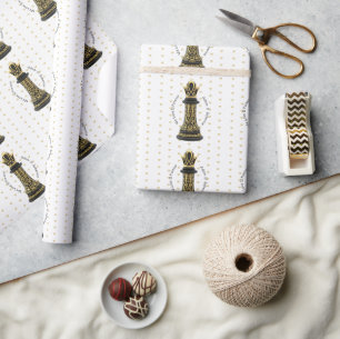 MOM Koningin van mijn leven, Gouden Schrift Zwarte Cadeaupapier