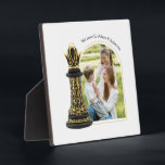 MOM Koningin van mijn leven, Gouden Schrift Zwarte Fotoplaat<br><div class="desc">💖👑 Moderne MOEDER Koningin van mijn leven,  Gouden Schrift Naadloze Doodles Zwarte Kristallen Schaak Foto Plaquettes :</div>