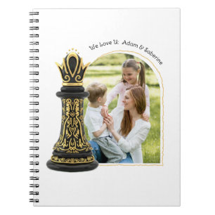 MOM Koningin van mijn leven, Gouden Schrift Zwarte Notitieboek