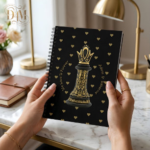 MOM Koningin van mijn leven, Gouden Schrift Zwarte Notitieboek