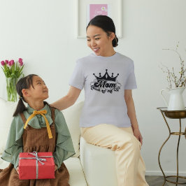 MOM Koningin van mijn leven Grijze vrouwen T-shirt