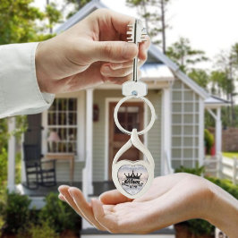 MOM-koningin van mijn leven Modern Glitter Metal S Sleutelhanger