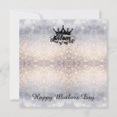 MOM-koningin van mijn leven Moderne Glitter Flat K (Achterkant)