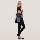 MOM Lace en Painted Denim Dreamweaver Tote Bag (Op model)