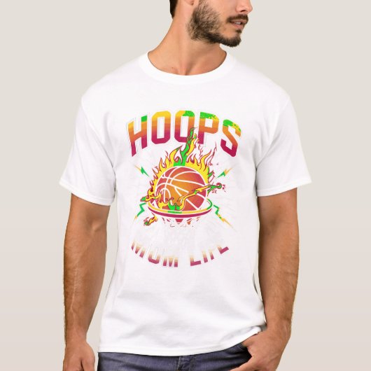 Mom Life basketbalspeler T-shirt (Voorkant)