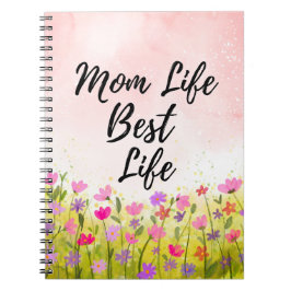 Mom Life Best Life Floral Notitieboek