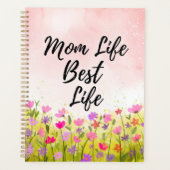 Mom Life Best Life Floral Planner (Voorkant)