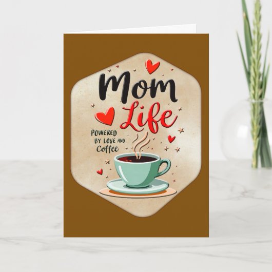 Mom Life Coffee Time – Minimal Design Kaart (Voorkant)