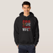 Mom Life Firefighter Wife Funny Firefighting Firew Hoodie (Voorkant volledig)