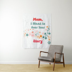 Mom life Item met leuk en betekenisvol ontwerp Wandkleed