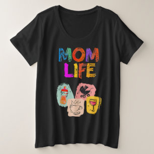 MOM LIFE Joy of Motherhood Plus-Size T-shirt