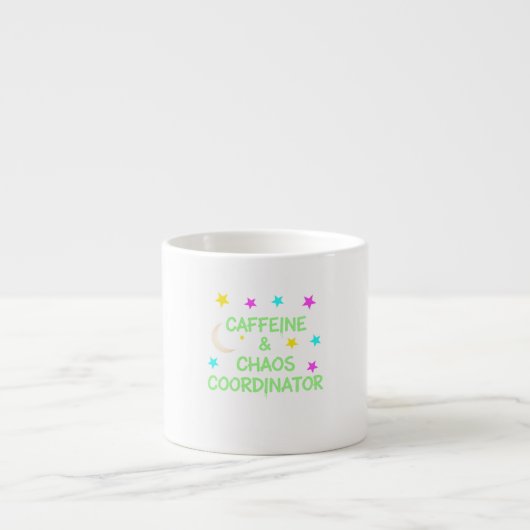 Mom Life Mok Cafeïne & Chaos Coördinator voor Moed (Voorkant)