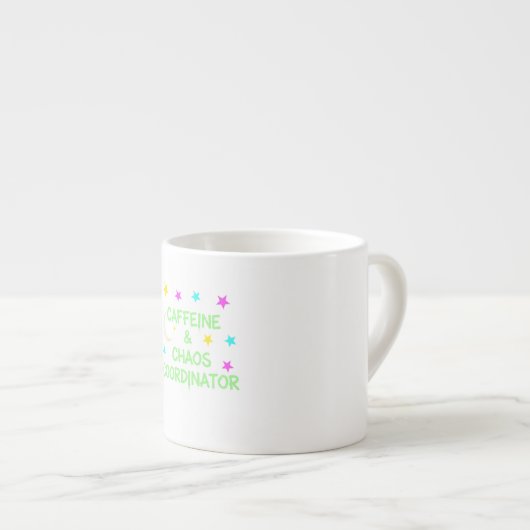 Mom Life Mok Cafeïne & Chaos Coördinator voor Moed (Voorkant rechts)