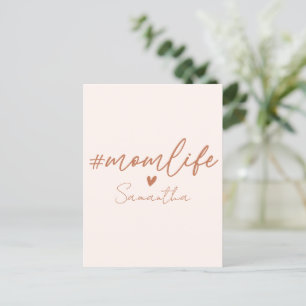 Mom Life - Rustieke Charm Design Briefkaart