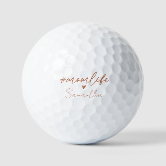 Mom Life - Rustieke Charm Design Golfballen (Voorkant)