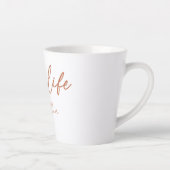 Mom Life - Rustieke Charm Design Latte Mok (Rechts)