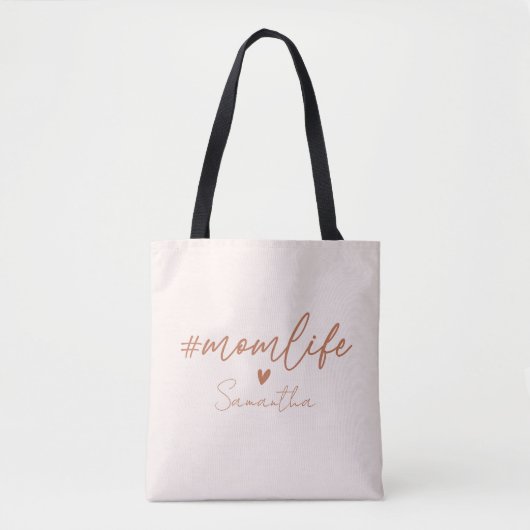 Mom Life - Rustieke Charm Design Tote Bag (Voorkant)
