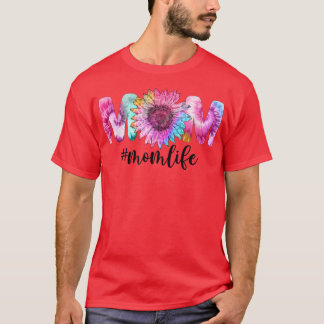 Mom Life Sunflower Tie Dye  T-shirt