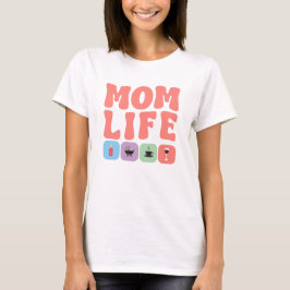 Mom Life SVG PNG, Mama svg, Mom svg, Kleurrijke Ma T-shirt