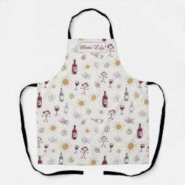 Mom Life Wine Vibe Personalized Schort