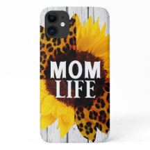 Mom Life Zonnebloem met Hout