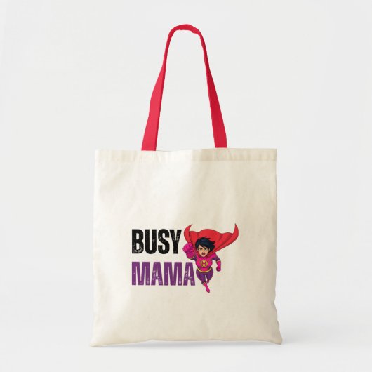 Mom Lifee Tote Bag Fun Quote Design (Voorkant)