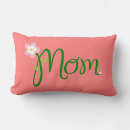 Mom Light Coral Lumbar Pillow Kussen