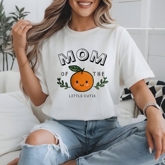 Mom Little Cutie T-Shirt 1st Birthday Party