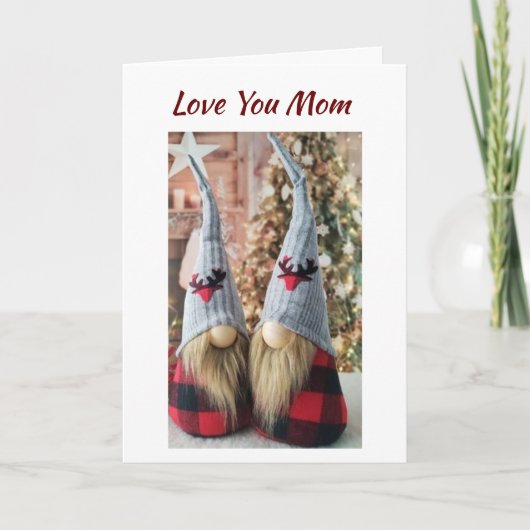 ***MOM** LIVE EN DANK U BIJ **CHRISTMAS** KAART (Voorkant)