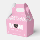 Mom Loading Photo Ultrasound Pink Baby Shower Bedankdoosjes (Voorkant Zijde)