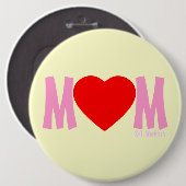 MOM Love Mother's Day Gift Button (Voorkant /achterkant)