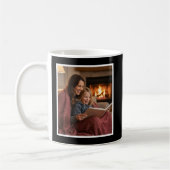 Mom Loved Beyond Words Custom Easy 1 Photo Black Koffiemok (Links)