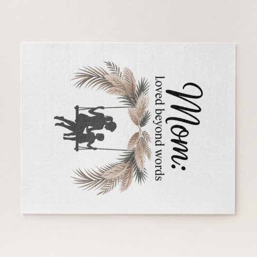 Mom Loved Beyond Words Legpuzzel (Horizontaal)