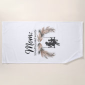 Mom Loved Beyond Words Strandlaken (Voorkant)