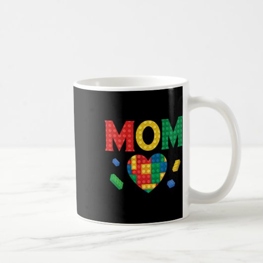 Mom Lover Master Builder Bouwstenen Blokken Mo Koffiemok (Rechts)