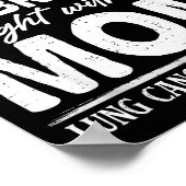 Mom Lung Cancer Awareness White Ribbon Family Supr Poster (Hoek)